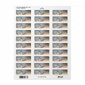 ビーチシェル&パールジュエリーエレガントブライダルシャワー ラベル (フルシート)