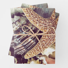 ビーチシェル ラッピングペーパーシート