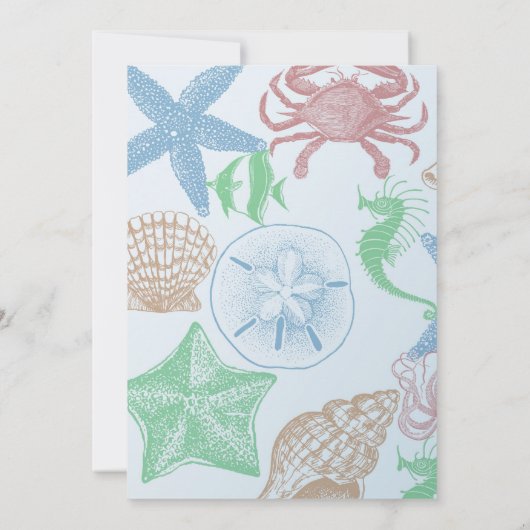 ビーチシェル 招待状 (裏面)