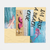 ビーチシック フリースブランケット (正面(横))