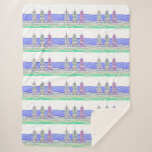 ビーチシャックシェルパブランケット