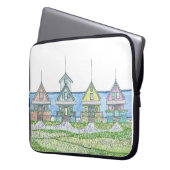 ビーチシャックノートパソコンエレクトロニクスバッグ ラップトップスリーブ (正面左)