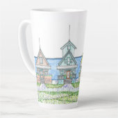 ビーチシャックライフ1;ラテマグ；大 カフェラテマグ (左アングル)