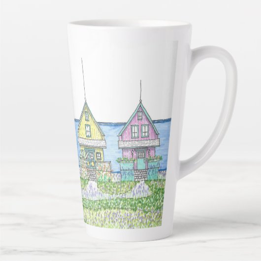 ビーチシャックライフ1;ラテマグ；大 カフェラテマグ (右)