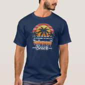 ビーチシャツの夏の時間 Tシャツ (正面)