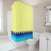 ビーチシャワーカーテン72インチx 72インチ シャワーカーテン (インサイチュ)