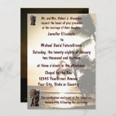 ビーチショアライ結婚ンTiki 招待状 (正面/裏面)