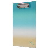 ビーチショア抽象芸術ベイウェーブサーフギフト クリップボード (左)