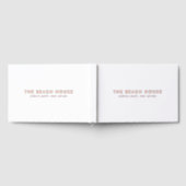 ビーチシンプルレンタルホームウェルカム ゲストブック (全面)