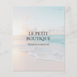 ビーチシンプル写真事業の宣伝チラシ チラシ