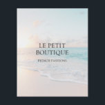 ビーチシンプル写真事業の宣伝チラシ チラシ<br><div class="desc">このビーチシーンの写真にスタイリッシュ会社名を追加する。ビーチやその他のファッションに対応するビジネスに最適な選択肢。お客様は、あなたのビジネス名とタグラインだけで、このシンプルさを愛する。逆に、文字を編集してプロモーションイベントや重要な通知を説明する。連絡デザイもしナーに質問やパーソナライズが必要な場合。</div>