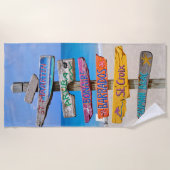 ビーチシンボルや象徴 ビーチタオル (正面)