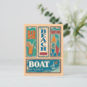 ビーチシンボルや象徴 ポストカード (スタンド正面)