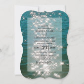 ビーチシーウォータースパークル結婚式招待状 招待状 (正面)