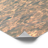 ビーチシーウォーターブルースカイ金ゴールド砂に私を連れて行く ポスター (角)