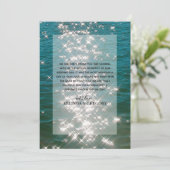 ビーチシーウォーター結婚スパークルサンキューカード サンキューカード (スタンド正面)