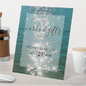 ビーチシーウォーター輝くウェディングカード&ギフト 台座サイン (インサイチュ)