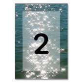 ビーチシーウォーター輝結婚き テーブルナンバー (裏面)