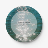 ビーチシーウォーター輝結婚き ペーパープレート (正面)