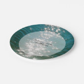 ビーチシーウォーター輝結婚き ペーパープレート (アングル)