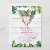 ビーチシーウッドボホスカルトロピカルフローラ 招待状 (正面)