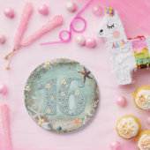 ビーチシーエレガントスターフィッシュ&パールスウィート16パーティー ペーパープレート (パーティー)