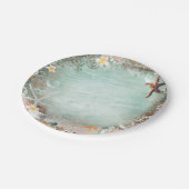 ビーチシーエレガントスターフィッシュ&パールビーチィパーティー ペーパープレート (アングル)