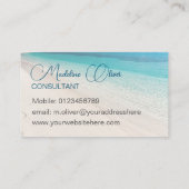 ビーチシーカームトラベルアクアブスタイリッシュルー 名刺 (裏面)