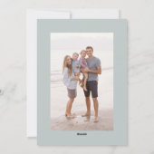 ビーチシークリスマスサンドペイルフラットホリデーカード シーズンカード (裏面)