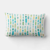 ビーチシーグラス水彩色 ランバークッション (裏面)