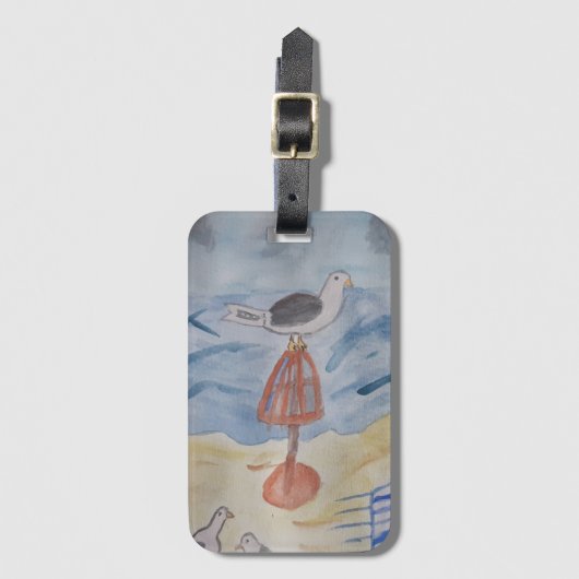 ビーチシーグルラゲッジラベル ラゲッジタグ (正面縦)