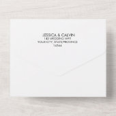 ビーチシーサイドサマー3イン1結婚式招待状 オールインワン招待状 (裏面)