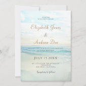 ビーチシーサイドサンライズ結婚式招待状 招待状 (正面)