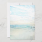 ビーチシーサイドサンライズ結婚式招待状 招待状 (裏面)