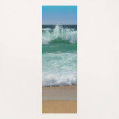 ビーチシーサイドシーウェーブスサンドトレンディーテンプレート ヨガマット (正面)