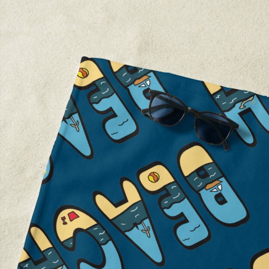 ビーチシーサイドホリデイ ビーチタオル (インサイチュ)