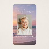 ビーチシーサイド海サンセットフォト葬儀祈りの言葉 (正面)