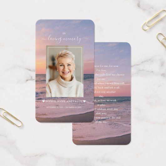 ビーチシーサイド海サンセットフォト葬儀祈りの言葉 (オフィス)