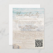 ビーチシーサイド/オーシャン結婚サイド詳細 エンクロージャーカード (正面/裏面)