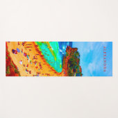 ビーチシーサマー海ライフカラフルパーソナル ヨガマット (正面(横))