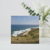 ビーチシーサンド自然スカイカリブのUSVIノート カード (スタンド正面)