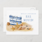 ビーチシーシェルの移動発表 案内ポストカード (正面/裏面)