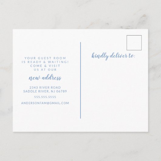 ビーチシーシェルの移動発表 案内ポストカード (裏面)