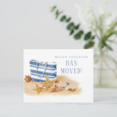 ビーチシーシェルの移動発表 案内ポストカード (スタンド正面)