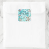 ビーチシーシェルキャンドル製品ラベル包装 スクエアシール (バッグ)