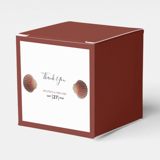 ビーチシーシェルク結婚ラムズ フェイバーボックス (正面サイド)