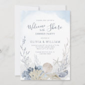 ビーチシーシェルコースタルディナーパーティー 招待状 (正面)