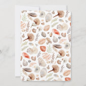 ビーチシーシェルシーサイドをテーマにしたパーティー サンキューカード (裏面)