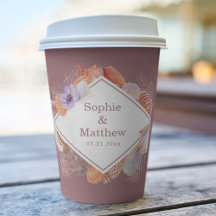 ビーチシーシェルズウォーターカラーコースタルシック結婚ズ