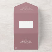 ビーチシーシェルズウォーターカラーコースタルシ結婚ックのアル オールインワン招待状 (外側)